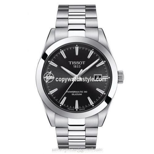 Tissot Gentleman Powermatic Stainless Steel / Black / Bracelet T127.407.11.051.00 Tissot Gentleman Powermatic Stainless Steel / Black / Bracelet T127.407.11.051.00