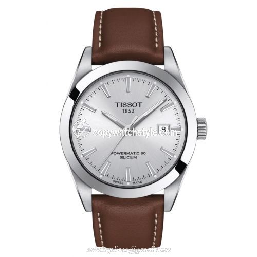 Tissot Gentleman Powermatic Stainless Steel / Silver / Strap T127.407.16.031.00