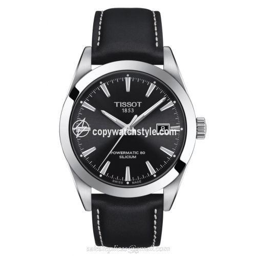 Tissot Gentleman Powermatic Stainless Steel / Black / Strap T127.407.16.051.00