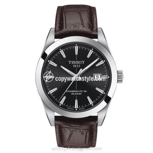 Tissot Gentleman Powermatic Stainless Steel / Black / Strap T127.407.16.051.01