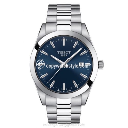 Tissot Gentleman Quartz Stainless Steel / Blue / Bracelet T127.410.11.041.00 Tissot Gentleman Quartz Stainless Steel / Blue / Bracelet T127.410.11.041.00