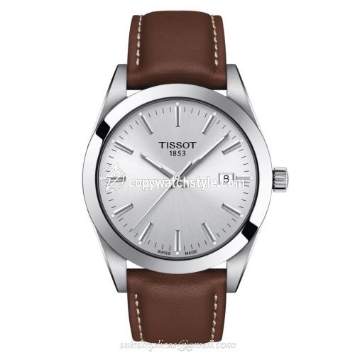 Tissot Gentleman Quartz Stainless Steel / Silver / Strap T127.410.16.031.00 Tissot Gentleman Quartz Stainless Steel / Silver / Strap T127.410.16.031.00