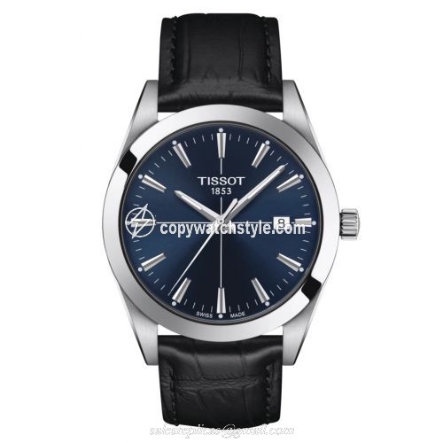 Tissot Gentleman Quartz Stainless Steel / Blue / Strap T127.410.16.041.01 Tissot Gentleman Quartz Stainless Steel / Blue / Strap T127.410.16.041.01