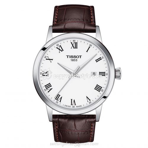 Tissot Dream Quartz 42 Stainless Steel / White / Bracelet T129.410.16.013.00
