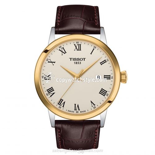 Tissot Dream Quartz 42 Two Tone / Ivory T129.410.26.263.00 Tissot Dream Quartz 42 Two Tone / Ivory T129.410.26.263.00