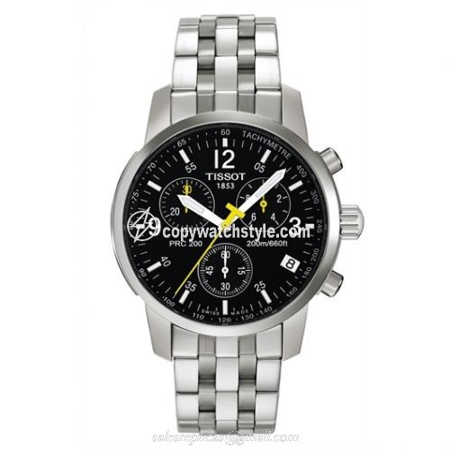 Tissot PRC 200 Quartz Chronograph Yellow Hand Bracelet T17.1.586.52 Tissot PRC 200 Quartz Chronograph Yellow Hand Bracelet T17.1.586.52
