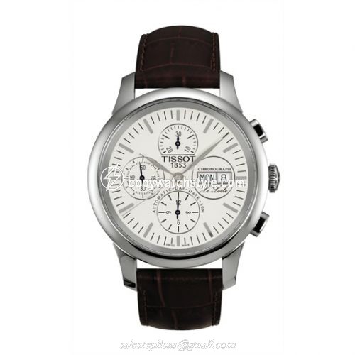 Tissot Le Locle Chronograph 42.3 Stainless Steel / Silver / Strap T41.1.317.31 Tissot Le Locle Chronograph 42.3 Stainless Steel / Silver / Strap T41.1.317.31