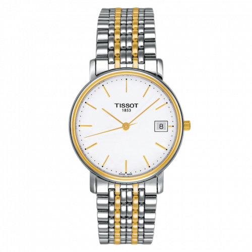 Tissot Desire Quartz 34 Stainless Steel / Yellow Gold PVD / Silver / Bracelet T52.2.481.31 Tissot Desire Quartz 34 Stainless Steel / Yellow Gold PVD / Silver / Bracelet T52.2.481.31