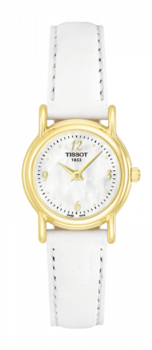 Tissot Carson Quartz 22 Yellow Gold / MOP / Strap T71.3.130.74 Tissot Carson Quartz 22 Yellow Gold / MOP / Strap T71.3.130.74