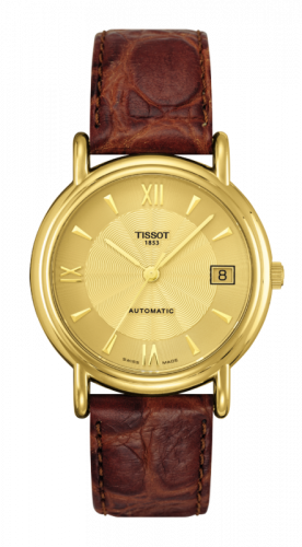 Tissot Carson Automatic 35.5 Yellow Gold / Champagne / Strap T71.3.464.24 Tissot Carson Automatic 35.5 Yellow Gold / Champagne / Strap T71.3.464.24