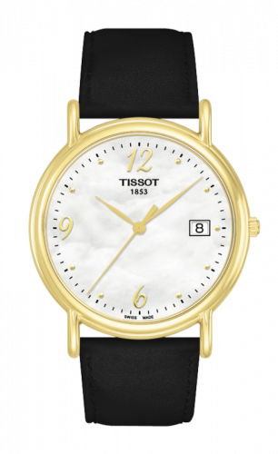 Tissot Carson Quartz 34 Yellow Gold / MOP / Strap T71.3.489.74 Tissot Carson Quartz 34 Yellow Gold / MOP / Strap T71.3.489.74