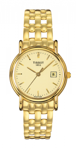 Tissot Carson Quartz 27 Yellow Gold / Champagne / Bracelet T73.3.131.21 Tissot Carson Quartz 27 Yellow Gold / Champagne / Bracelet T73.3.131.21