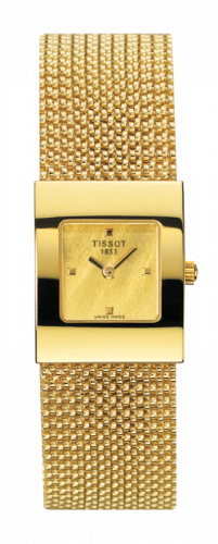 Tissot Bellflower Square Yellow Gold / Champagne / Bracelet T73.3.321.21
