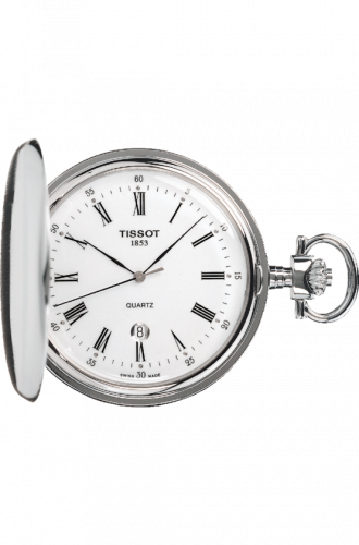 Tissot Savonette Quartz Stainless Steel / White-Roman T83.6.553.13 Tissot Savonette Quartz Stainless Steel / White-Roman T83.6.553.13