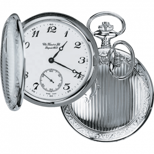 Tissot Tissot Savonnette Mechanical Brass / Palladium / White T83.6.402.12 Tissot Tissot Savonnette Mechanical Brass / Palladium / White T83.6.402.12