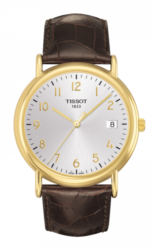 Tissot Carson Quartz 40 Yellow Gold / Silver / Strap T907.410.16.032.00 Tissot Carson Quartz 40 Yellow Gold / Silver / Strap T907.410.16.032.00