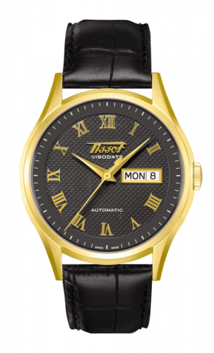 Tissot Visodate Automatic Yellow Gold / Black / Strap T910.430.16.083.00