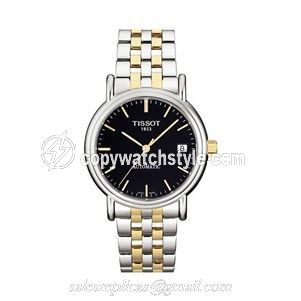 Tissot Carson Automatic 35.5 Stainless Steel / Yellow Gold PVD / Black / Bracelet T95.2.483.51 Tissot Carson Automatic 35.5 Stainless Steel / Yellow Gold PVD / Black / Bracelet T95.2.483.51