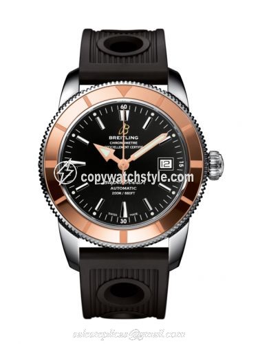 Breitling Superocean Heritage 42 Stainless Steel / Red Gold / Volcano Black / Rubber U1732112.BA61.200S Breitling Superocean Heritage 42 Stainless Steel / Red Gold / Volcano Black / Rubber U1732112.BA61.200S