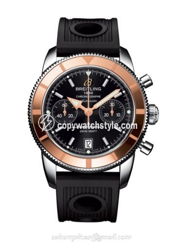 Breitling Superocean Heritage 44 Chronograph Stainless Steel / Red Gold / Black / Rubber U2337012.BB81.200S