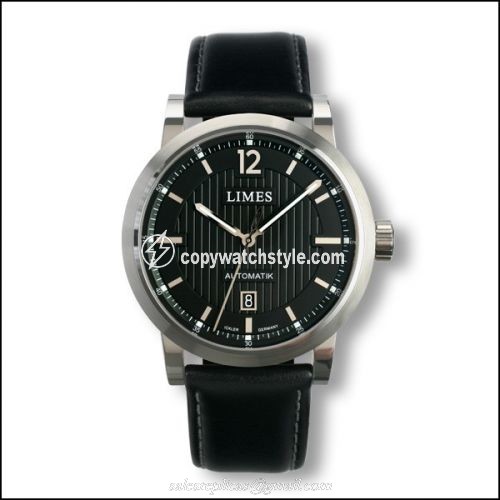 Limes Chyros Automatic - Black / black leather strap U6017-LA1.3 Limes Chyros Automatic - Black / black leather strap U6017-LA1.3