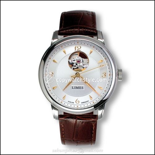 Limes Pharo Open Balance - Two-tone / brown leather strap U6282C-LA3.2 Limes Pharo Open Balance - Two-tone / brown leather strap U6282C-LA3.2