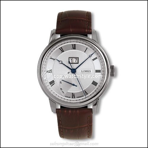 Limes Pharo BigDate - Silvered / Brown leather strap U6282C-LA4.4 Limes Pharo BigDate - Silvered / Brown leather strap U6282C-LA4.4