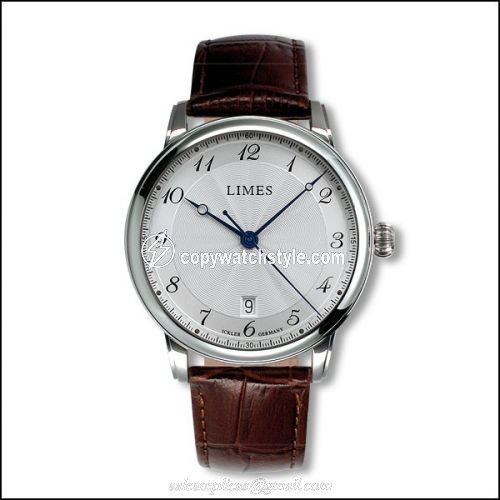 Limes Pharo Cartouche A - Silvered dial - Brown leather strap U6282C-LA5.2 Limes Pharo Cartouche A - Silvered dial - Brown leather strap U6282C-LA5.2