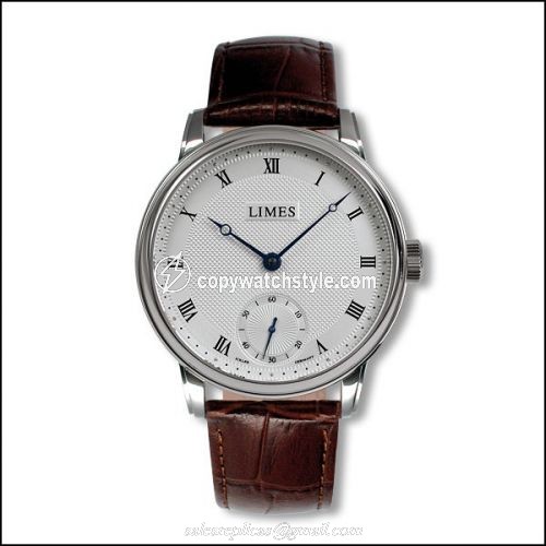 Limes Pharo Cartouche H - 6498 Standard - Brown leather strap U6282C-LH1.2