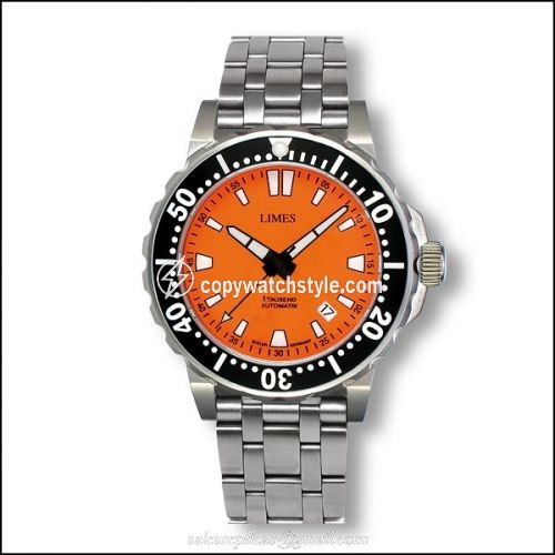 Limes Tausend Automatic Orange - steel bracelet U8787B-LA2.3 Limes Tausend Automatic Orange - steel bracelet U8787B-LA2.3