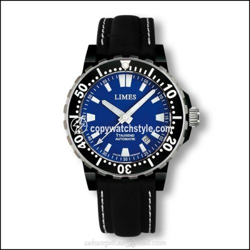 Limes 1Tausend Automatic PVD Blue - Leather strap U8787SW-LA2.7 Limes 1Tausend Automatic PVD Blue - Leather strap U8787SW-LA2.7