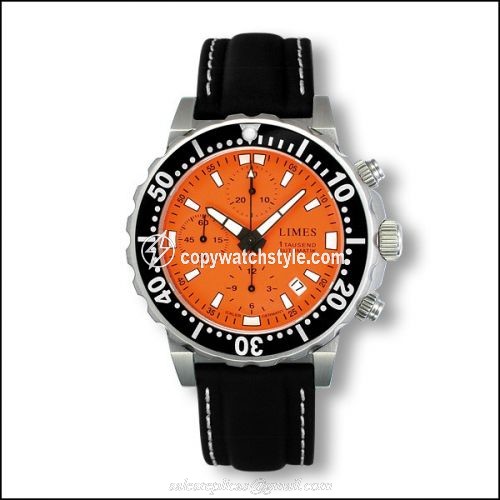 Limes Endurance Chrono - Orange / leather strap U8797-LC2.2 Limes Endurance Chrono - Orange / leather strap U8797-LC2.2
