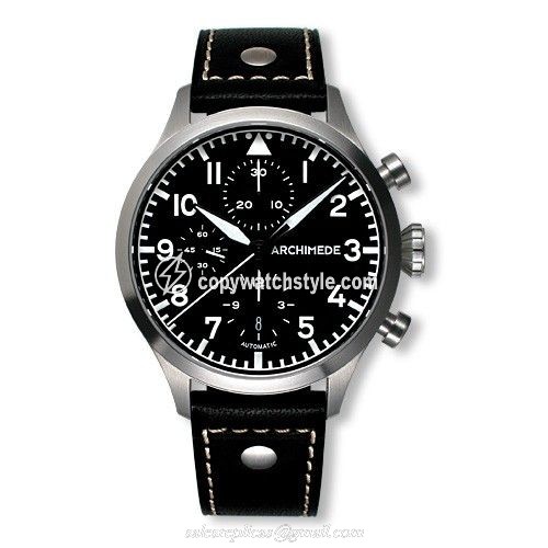 Archimede Pilot Chronograph Staineless Steel / Black UA7939-C1.1 Archimede Pilot Chronograph Staineless Steel / Black UA7939-C1.1