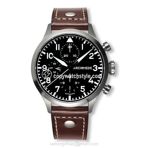 Archimede Pilot Chronograph Staineless Steel / Black UA7939-C1.3 Archimede Pilot Chronograph Staineless Steel / Black UA7939-C1.3