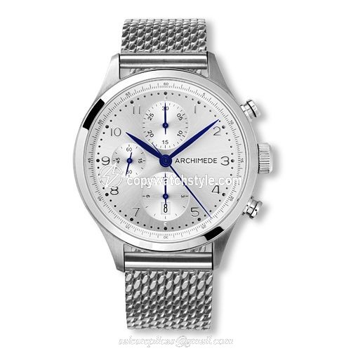 Archimede Klassik Chronograph Stainless Steel / Silver / Bracelet UA7939BM-C2.41 Archimede Klassik Chronograph Stainless Steel / Silver / Bracelet UA7939BM-C2.41