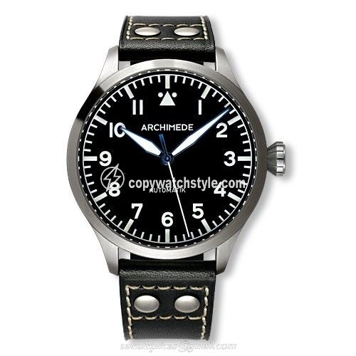 Archimede Pilot 45 Automatic Stainless Steel / Black UA7949-A1.1