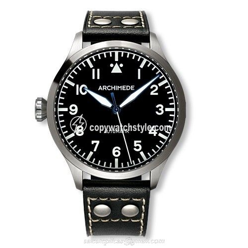 Archimede Pilot 45 Automatic Stainless Steel / Black UA7949-A1.1-L Archimede Pilot 45 Automatic Stainless Steel / Black UA7949-A1.1-L