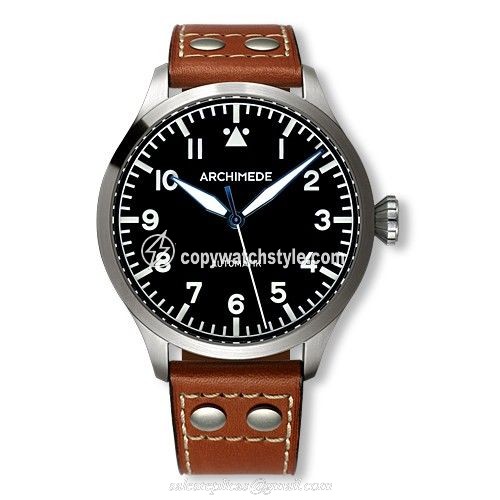 Archimede Pilot 45 Automatic Stainless Steel / Black UA7949-A1.2