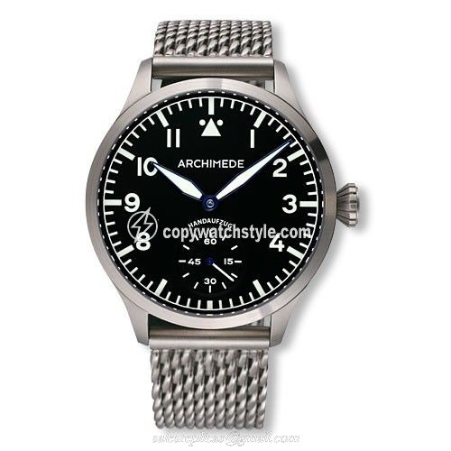 Archimede Pilot 45 KS Stainless Steel / Black / Bracelet UA7949BM-H1.1