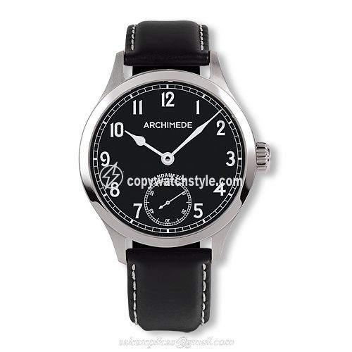 Archimede DeckWatch Stainless Steel / Black / Black Leather UA7952-H2.1 Archimede DeckWatch Stainless Steel / Black / Black Leather UA7952-H2.1