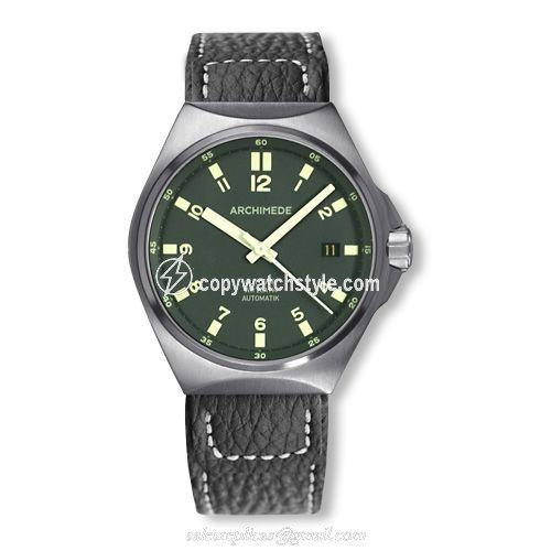 Archimede OutDoor 39 Protect Stainless Steel / Green / Leather UA8239-A4.1-H Archimede OutDoor 39 Protect Stainless Steel / Green / Leather UA8239-A4.1-H