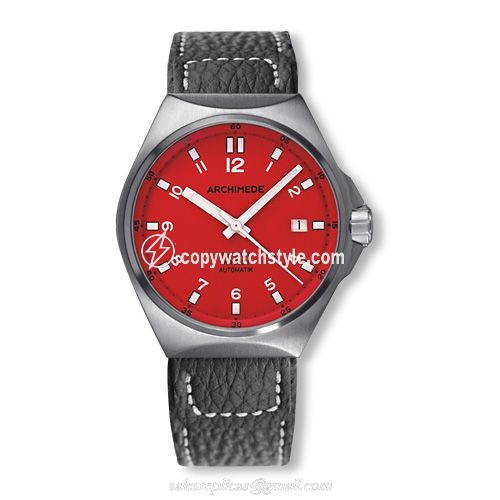 Archimede OutDoor 39 Protect Stainless Steel / Red / Leather UA8239-A6.1-H Archimede OutDoor 39 Protect Stainless Steel / Red / Leather UA8239-A6.1-H