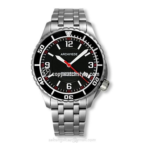 Archimede SportTaucher Stainless Steel / Black / Bracelet UA8974B-TS-A1.1 Archimede SportTaucher Stainless Steel / Black / Bracelet UA8974B-TS-A1.1