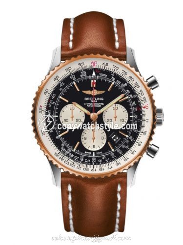Breitling Navitimer 01 46 Stainless Steel / Red Gold / Black / Calf UB012721.BE18.439X Breitling Navitimer 01 46 Stainless Steel / Red Gold / Black / Calf UB012721.BE18.439X