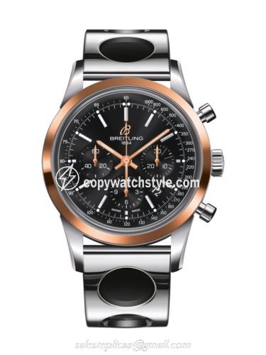 Breitling Transocean Chronograph Stainless Steel Red Gold / Black / Air Racer UB015212.BC74.222A Breitling Transocean Chronograph Stainless Steel Red Gold / Black / Air Racer UB015212.BC74.222A