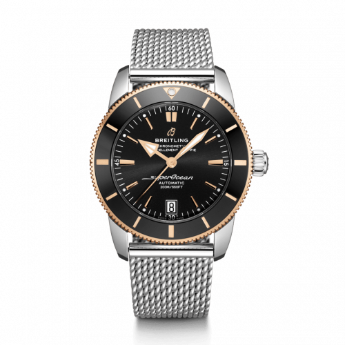 Breitling Superocean Heritage II B20 Automatic 42 Stainless Steel / Red Gold / Black / Bracelet UB2010121B1A1