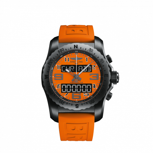 Breitling Cockpit B50 Night Mission / Orange / Rubber / Folding / Orbiter VB50106A1O1S1