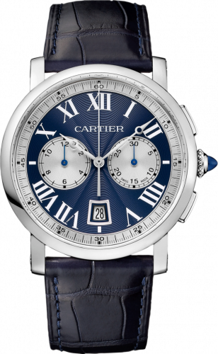 Cartier Rotonde de Cartier Chronograph White Gold / Blue W1556239 Cartier Rotonde de Cartier Chronograph White Gold / Blue W1556239