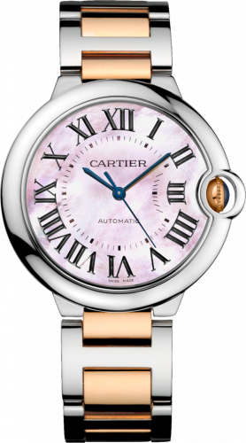 Cartier Ballon Blue de Cartier 36 Automatic Stainless Steel / Pink Gold / Mother of Pearl / Bracelet W2BB0011 Cartier Ballon Blue de Cartier 36 Automatic Stainless Steel / Pink Gold / Mother of Pearl / Bracelet W2BB0011