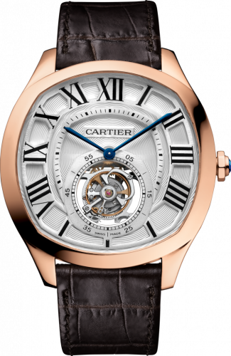 Cartier Drive de Cartier Flying Tourbillon Pink Gold / Silver W4100013